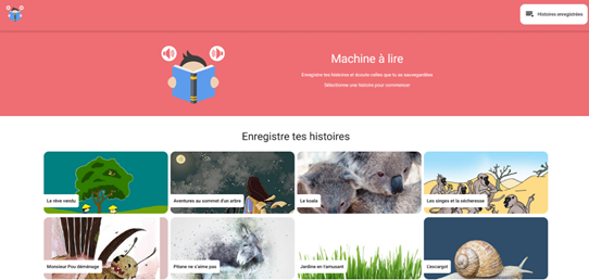 Machine à lire à haute voix